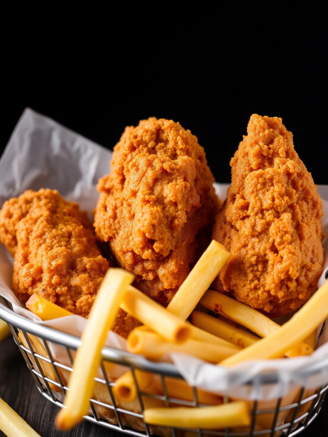 Tiras de pollo apanado